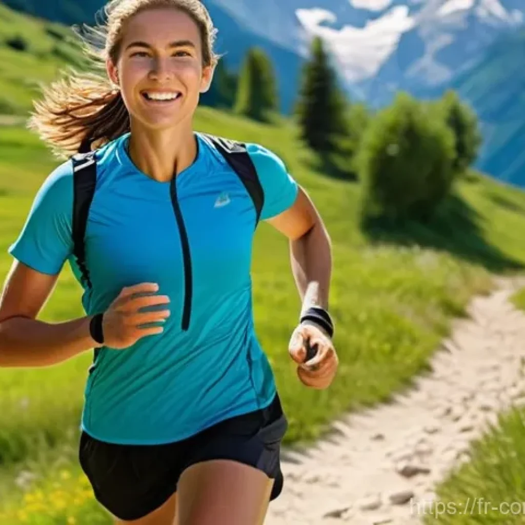 스포츠 상식 - **Prompt: Trail Running in the French Alps**
    "A vibrant, photo-realistic image depicting a young...