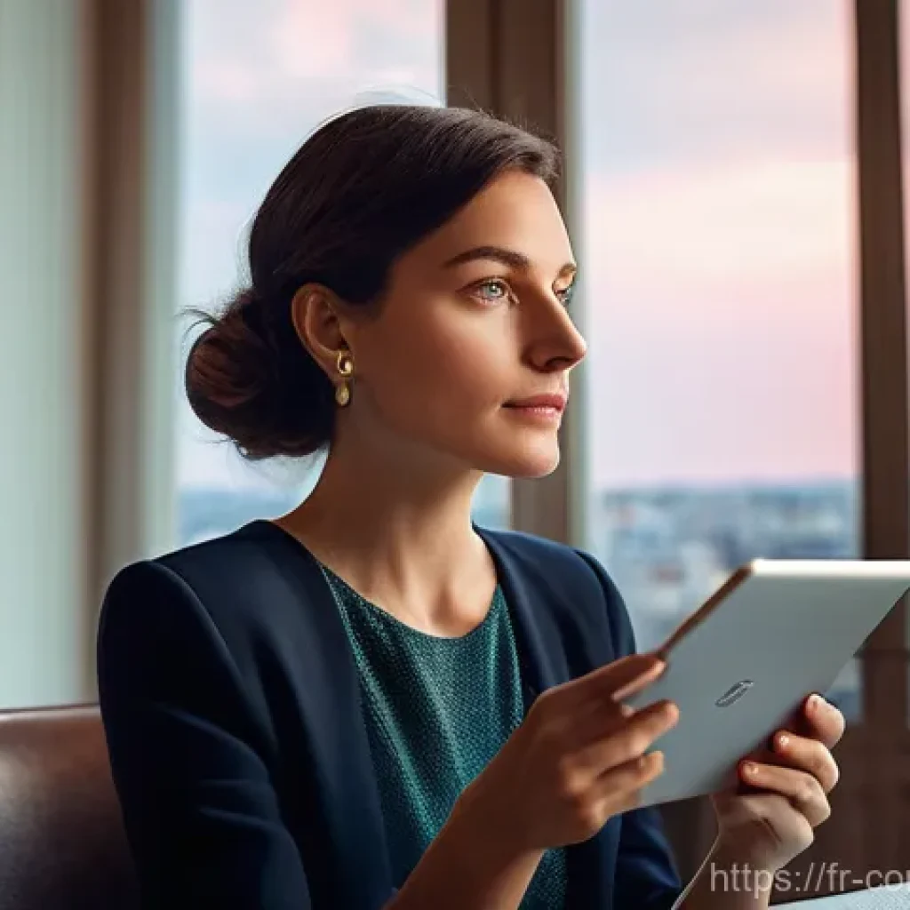 디지털 화폐 - **Prompt 1: The Dawn of Digital Finance in France**
    "A sophisticated French woman, in her late 2...